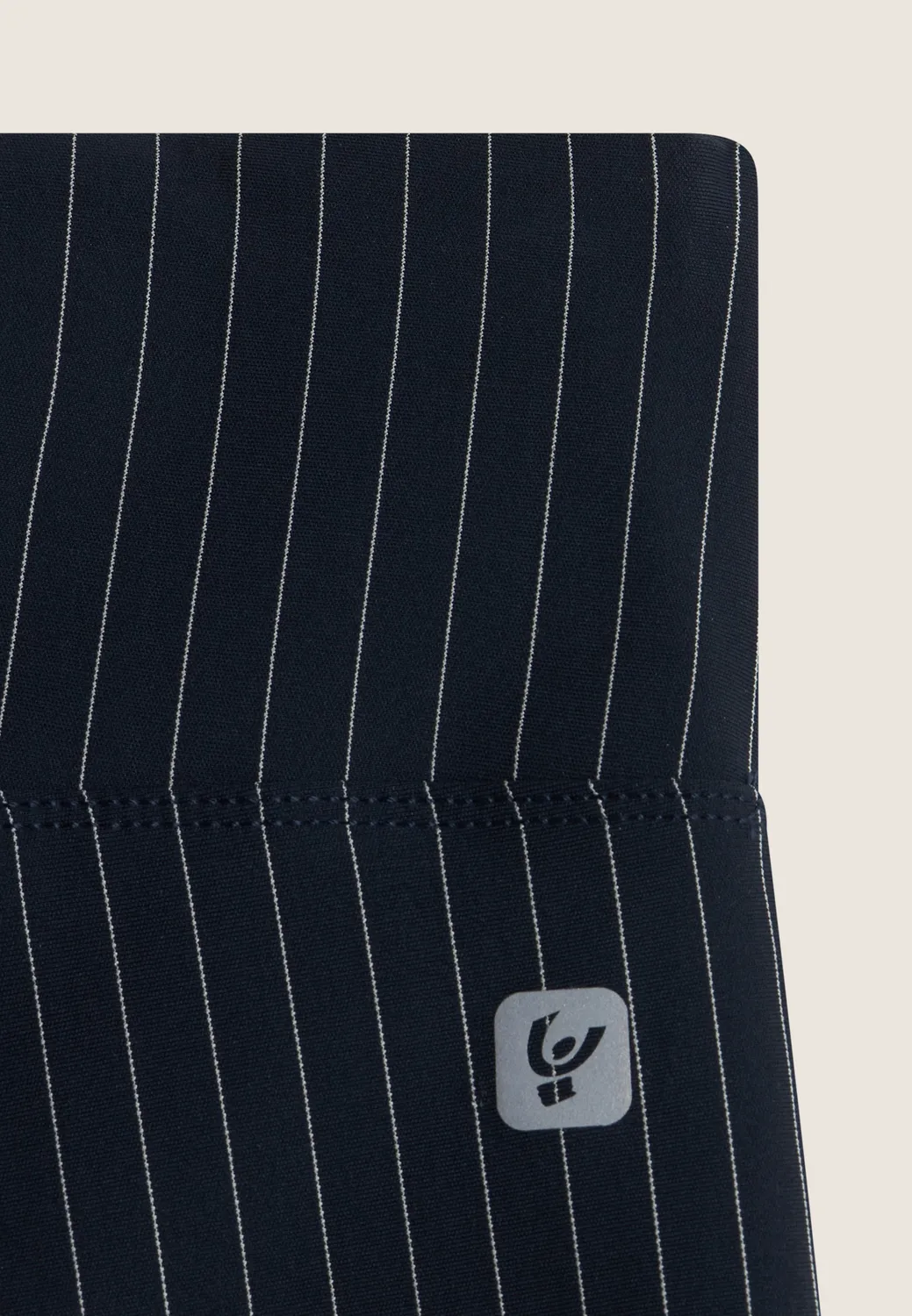 Freddy 7/8 Leggings Damen Navy Hoher Bund Nadelstreif