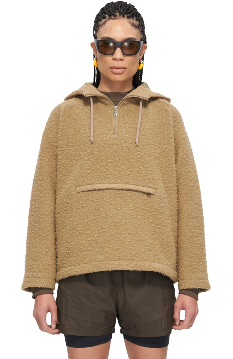 UNNA Walkman Anorak W Damen Camel Beige Wolle