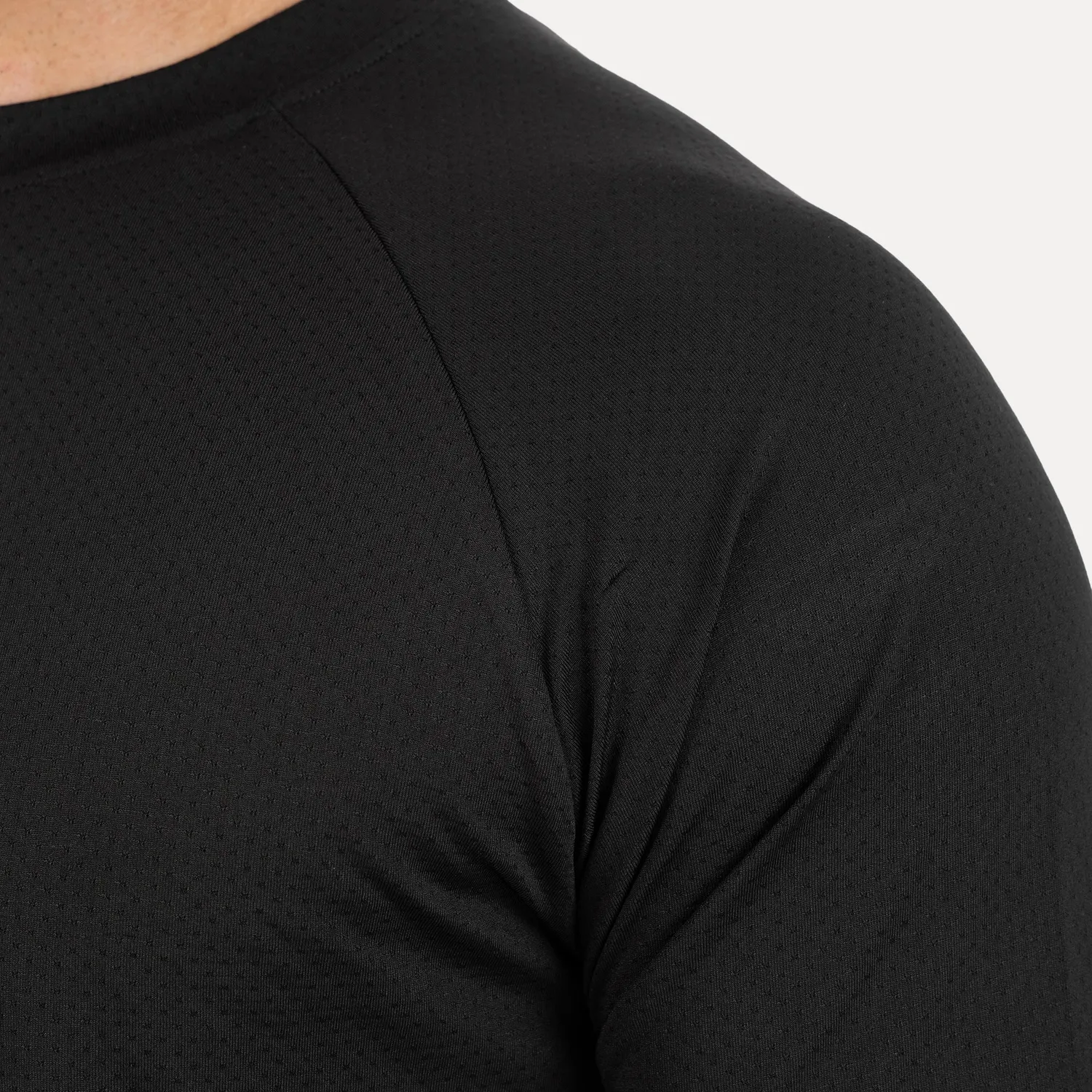 Smilodox Davren T-Shirt Herren Schwarz Slim Atmungsaktiv