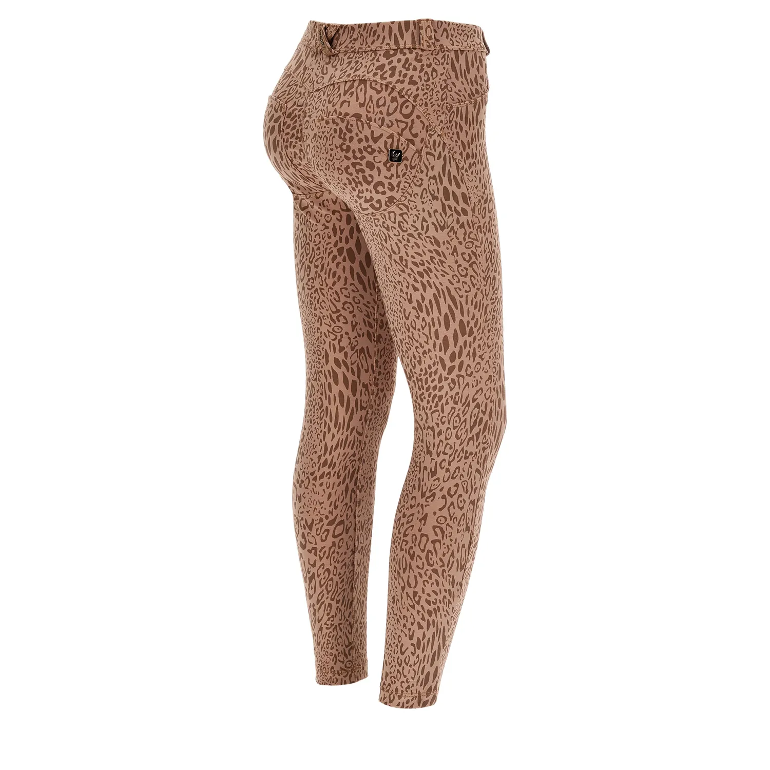 Freddy WR.UP Hose Damen Animalier Pink High Waist