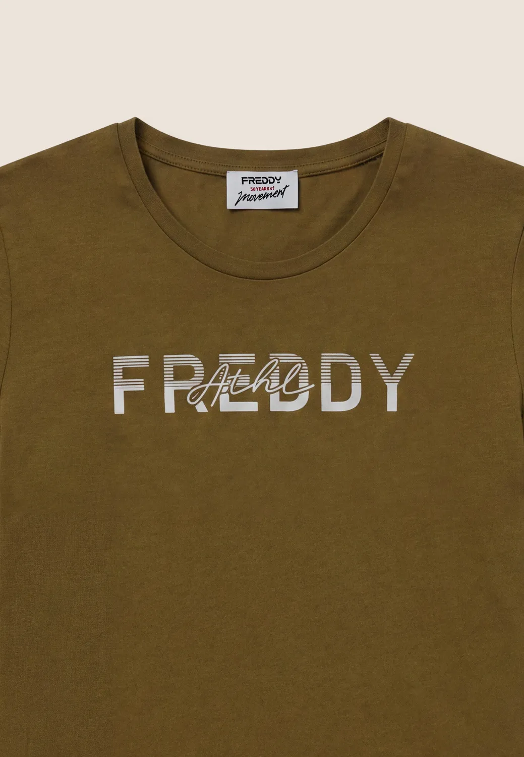 Freddy T-Shirt Damen Baumwolle Moonbeam regular