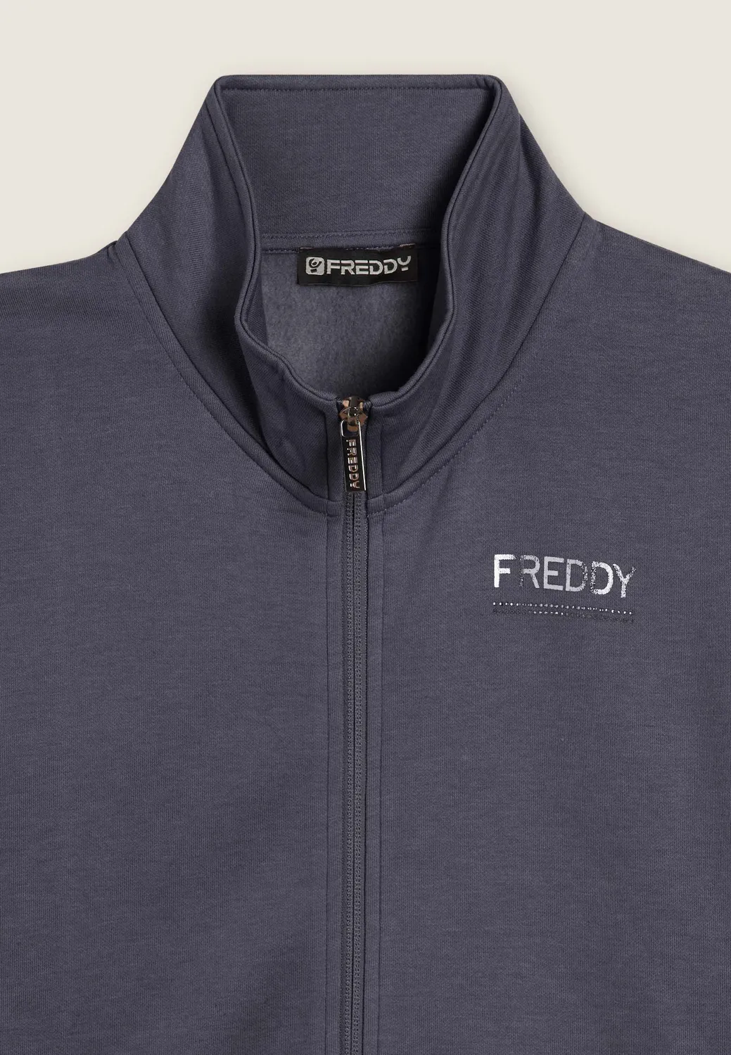 Freddy Trainingsanzug Regular Stehkragen Strass Nero
