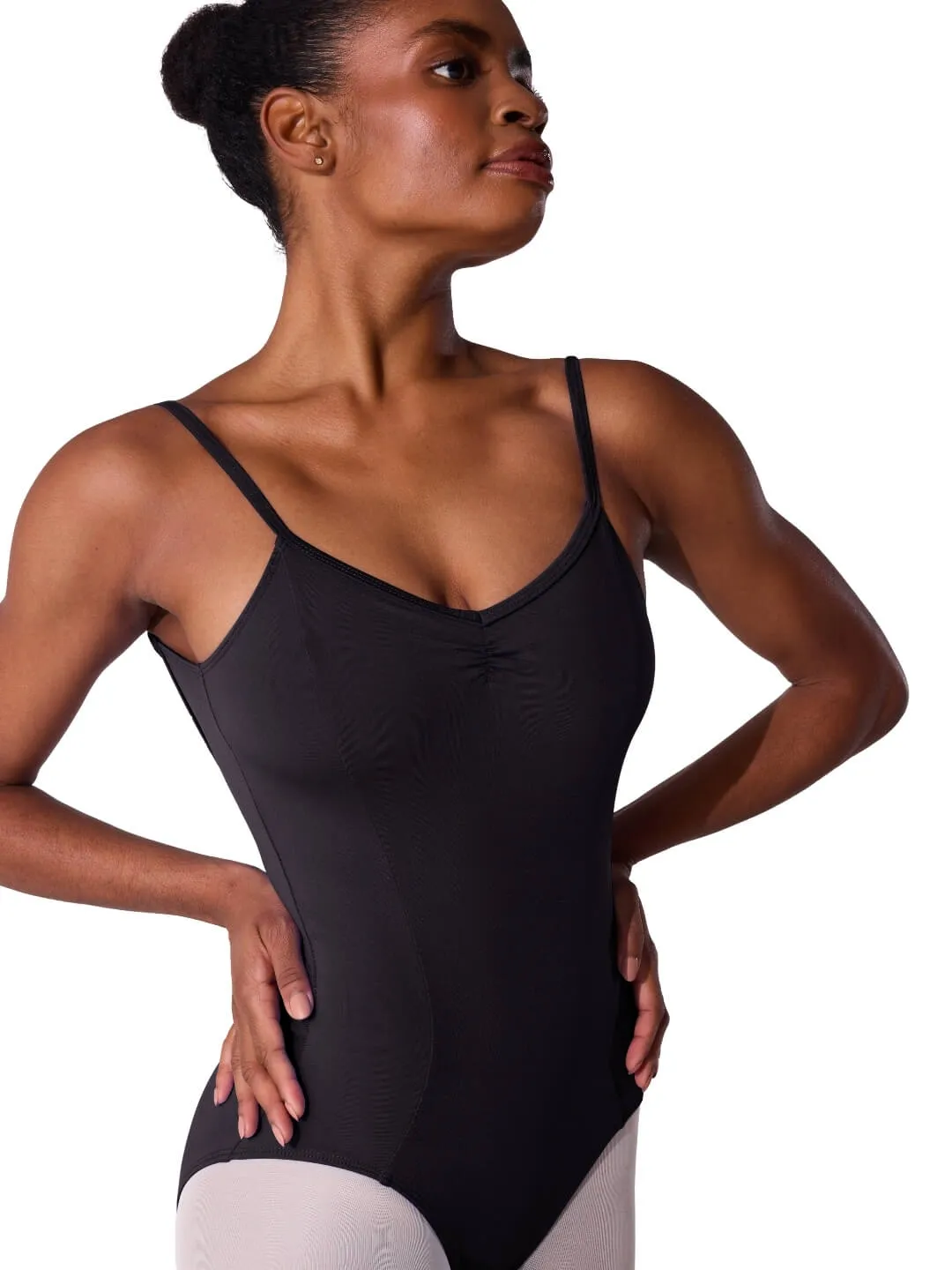 Capezio Essentials ES1001W Camisole Leotard Navy V-Ausschnitt