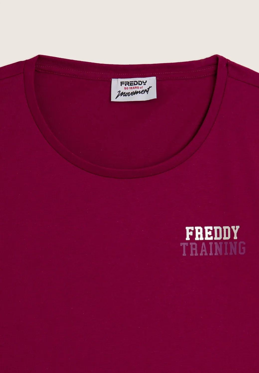 Freddy Training T-Shirt Regular Raspberry Glitter-Print