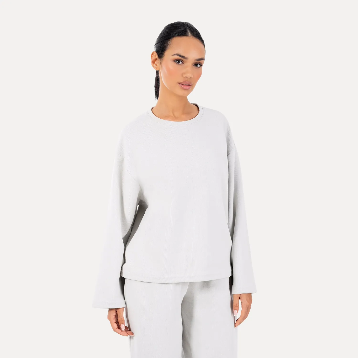 Smilodox Sirel Longsleeve Schwarz Oversize