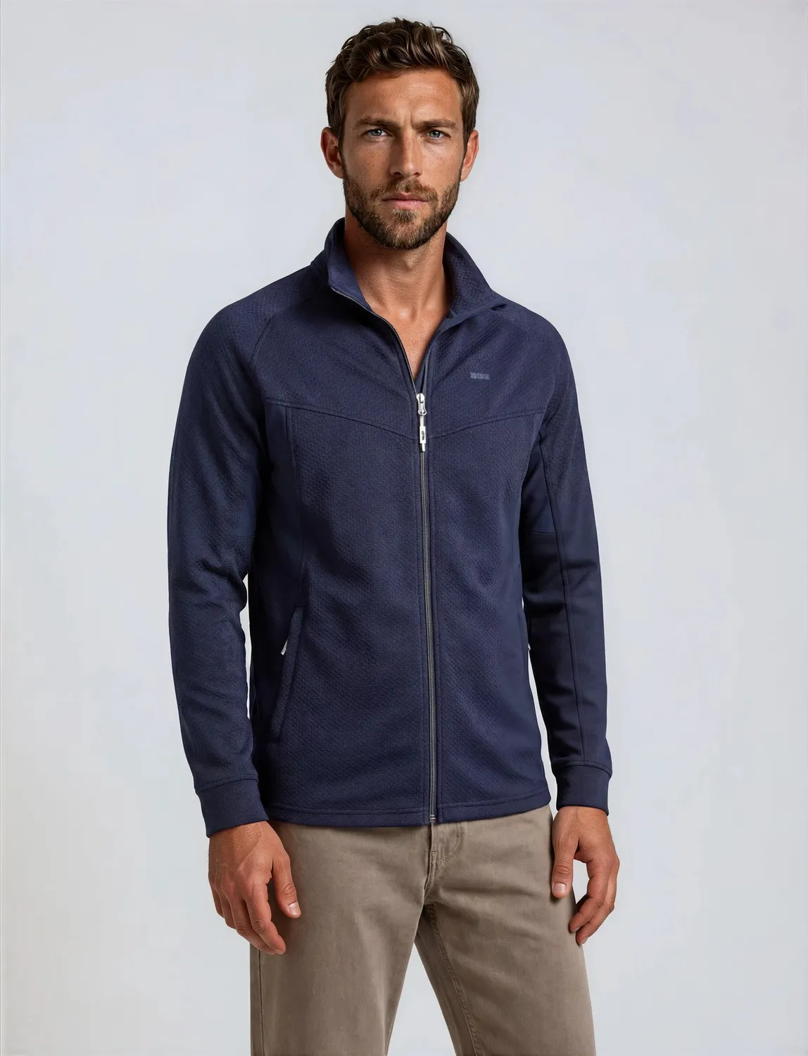 LPO Fleecejacke Gerit Herren Fleecejacke dunkelblau elastisch