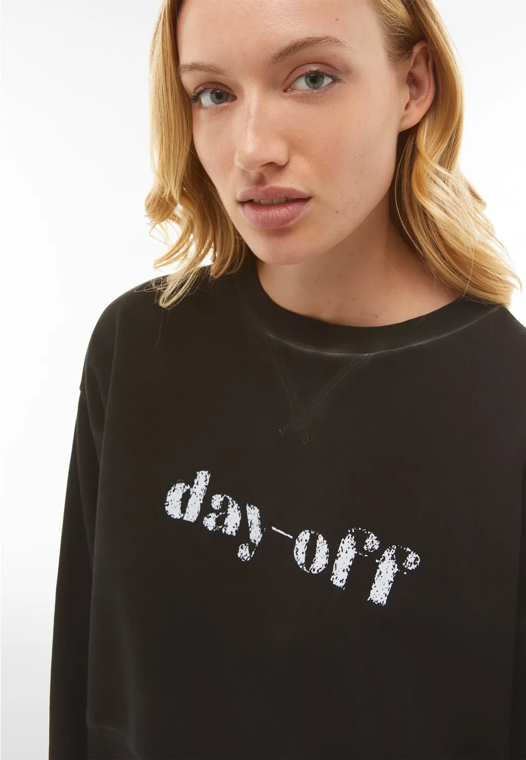 Freddy Day-Off Sweatshirt Cropped Cold Dyed Damen
