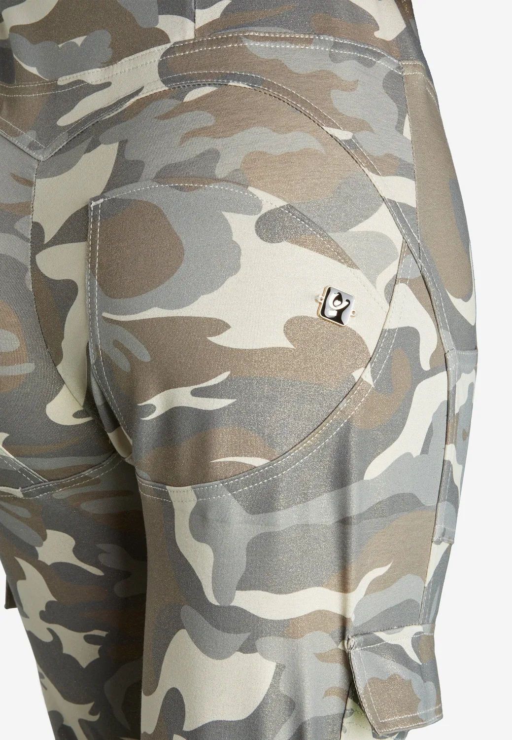 Freddy WR.UP Cargo Push-up Hose Camouflage Lurex