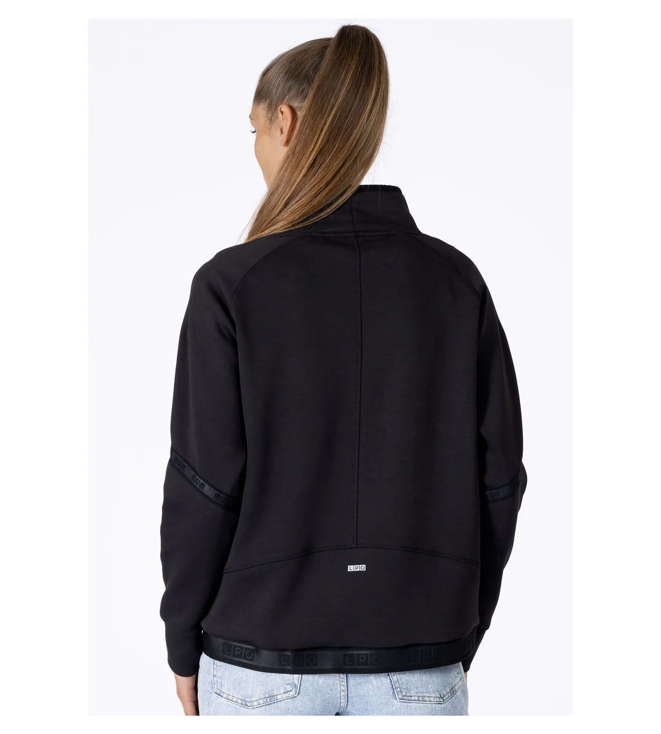 LPO Jette Sweatshirt Damen schwarz Baumwolle