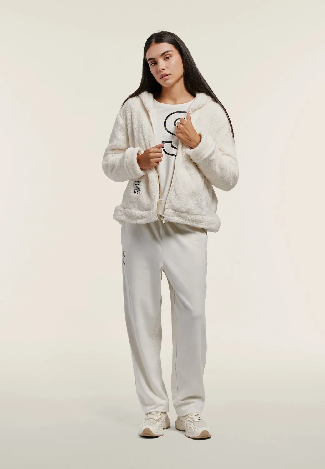 Freddy Comfort Sweathose Schwarz mit Beinbündchen