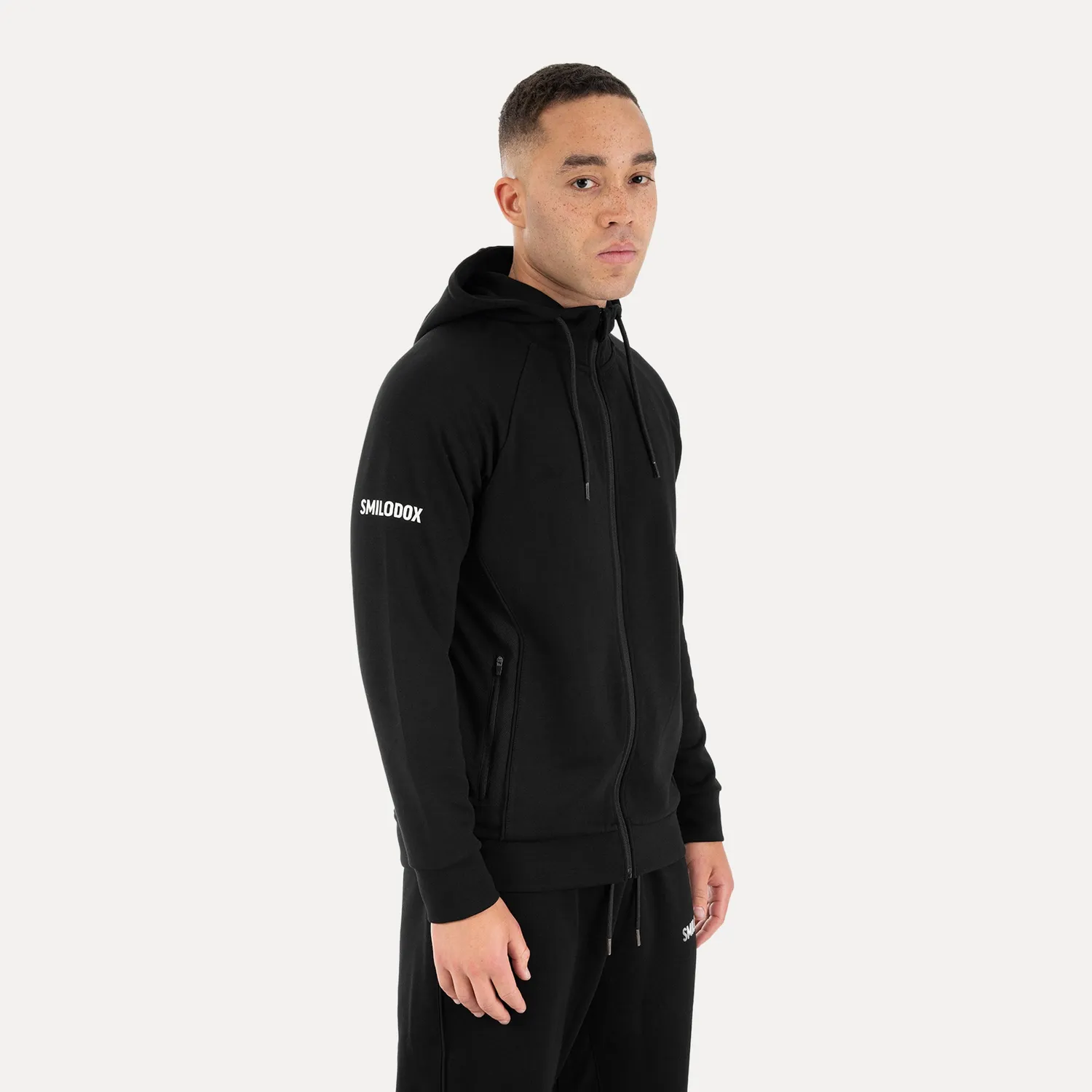 Smilodox Sorea Denzo Trainingsjacke Schwarz Kapuze