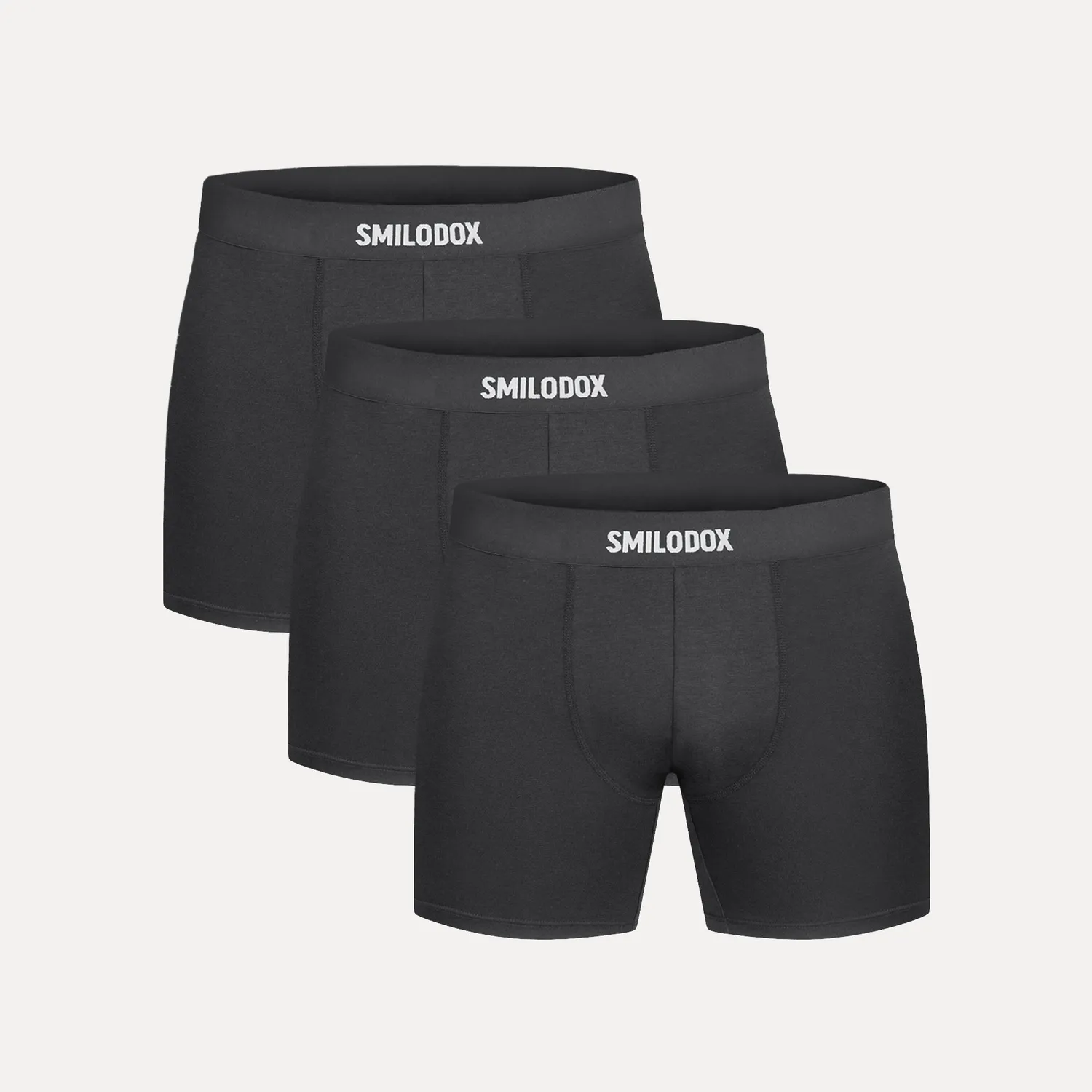 Smilodox BTP Boxershorts Herren Schwarz Baumwolle