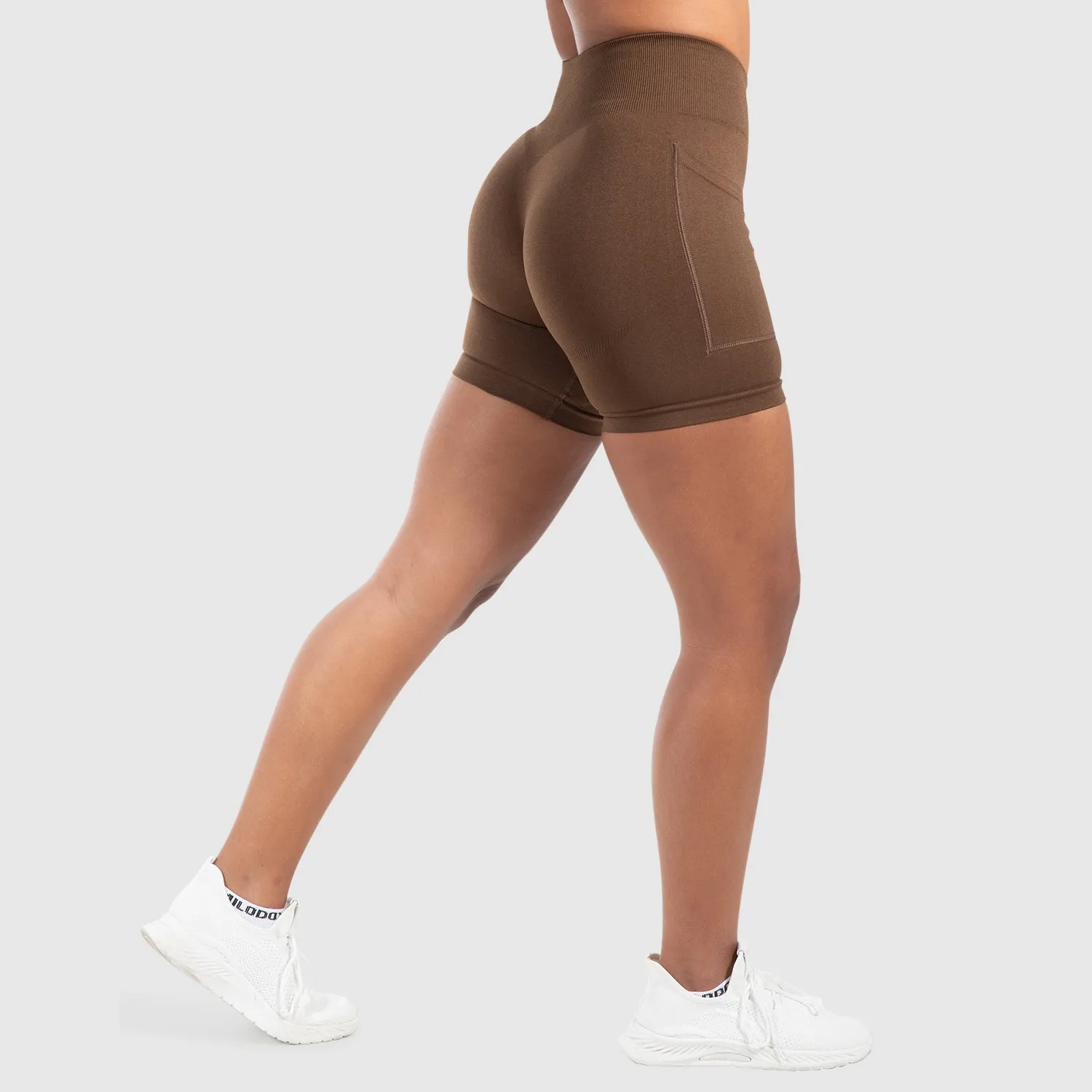 Smilodox Temmy Pocket Seamless Shorts Damen mit Tasche