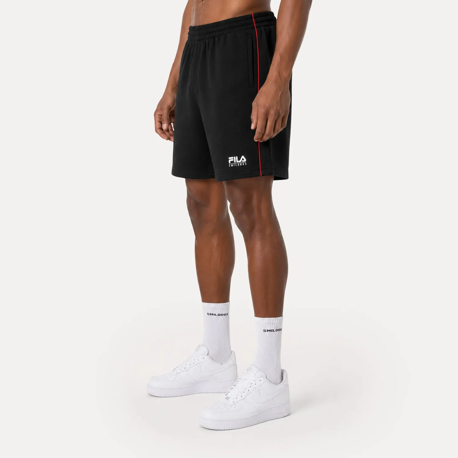 Smilodox x Fila Iseo Shorts Herren schwarz Regular Fit