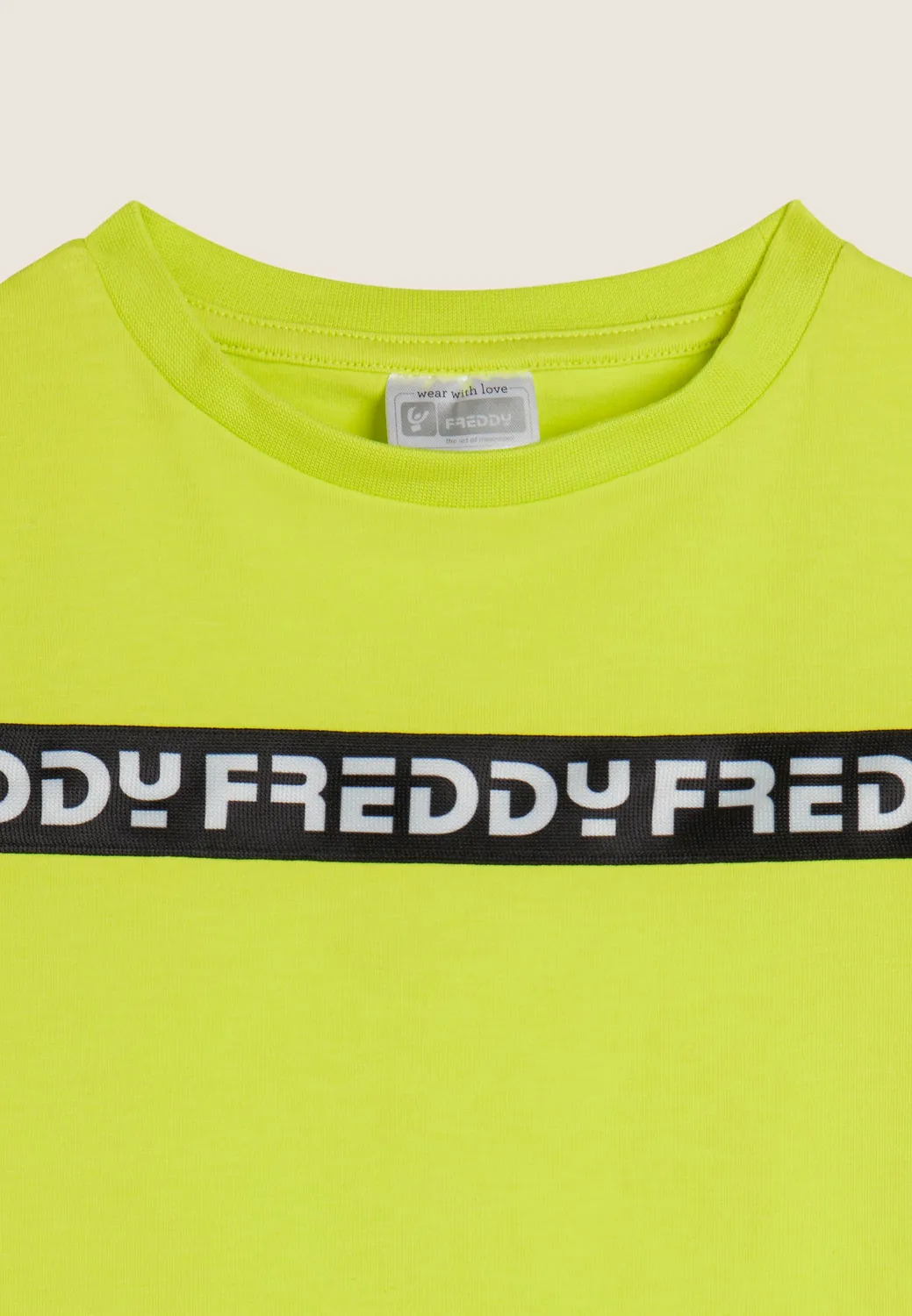 Freddy Mädchen T-Shirt Kurzarm Gelb Fluo