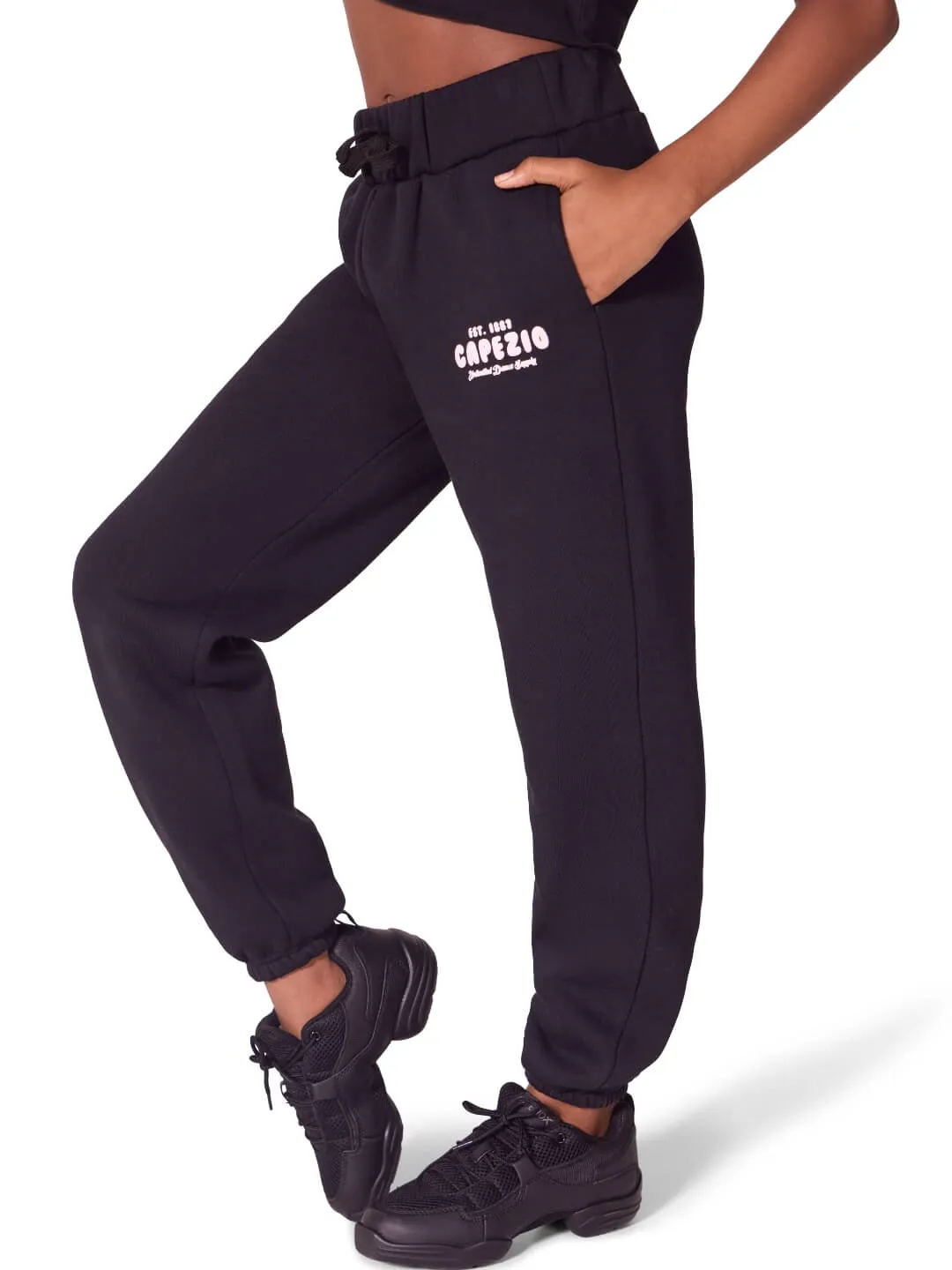 Capezio Jet Setter Momentum Jogger Kinder Schwarz weit
