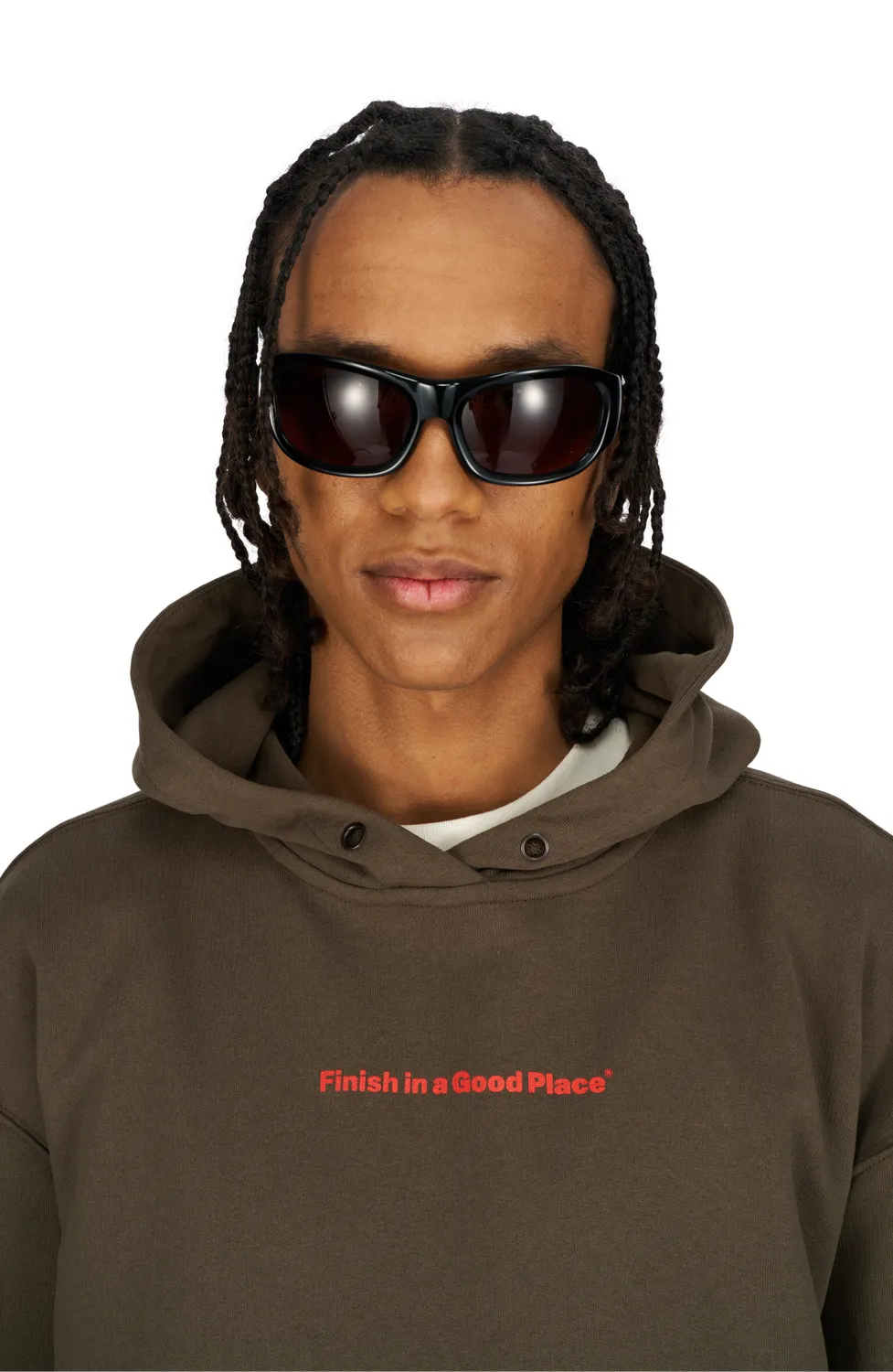 UNNA Slow Motion Hoodie Unisex Wren Brown Bio-Baumwolle