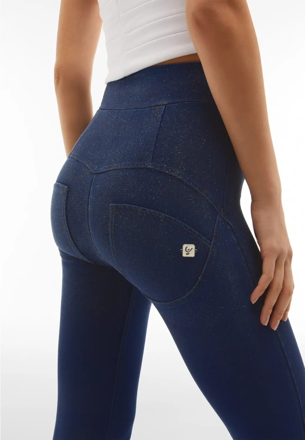 Freddy WR.UP Jeggings High Waist Glitter Dark Jeans