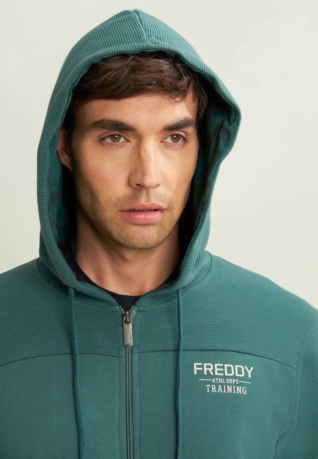 Freddy Camouflage Hoodie Herren Full-Zip Blau
