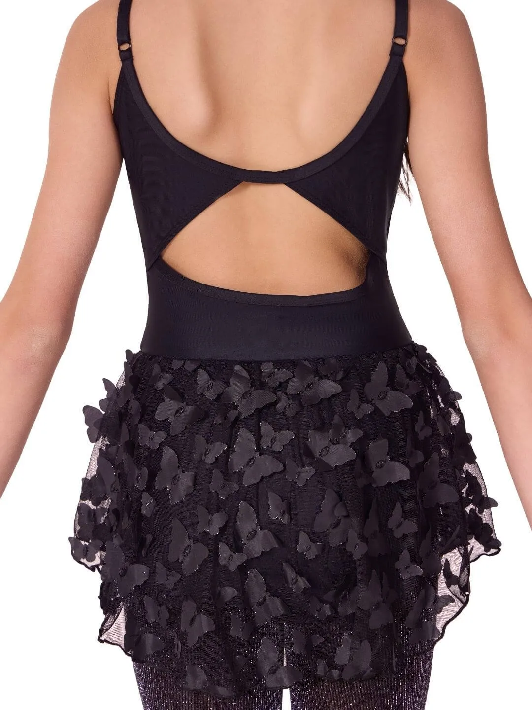 Capezio Flutter Swallowtail Tanzkleid Schwarz Kind