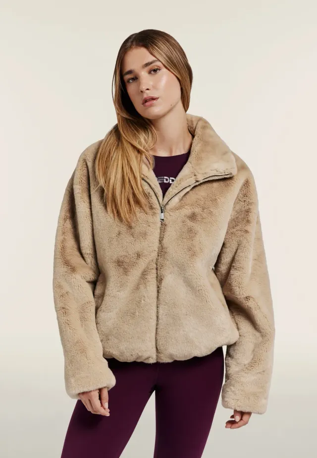 Freddy Kunstfell Jacke Chanterelle M45 Zip Kragen
