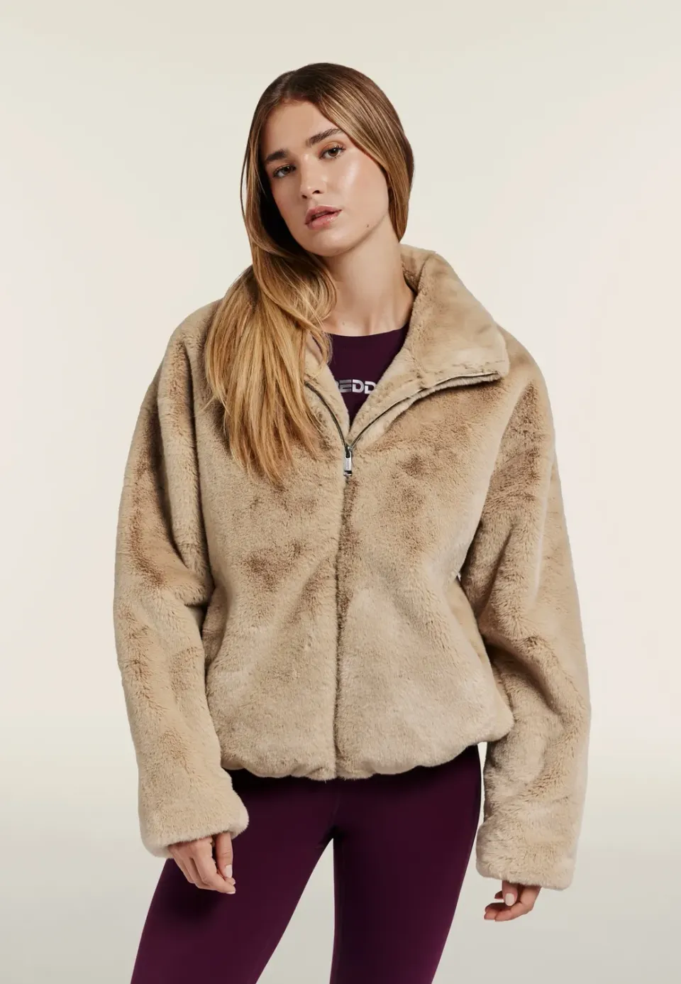 Freddy Kunstfell Jacke Chanterelle M45 Zip Kragen