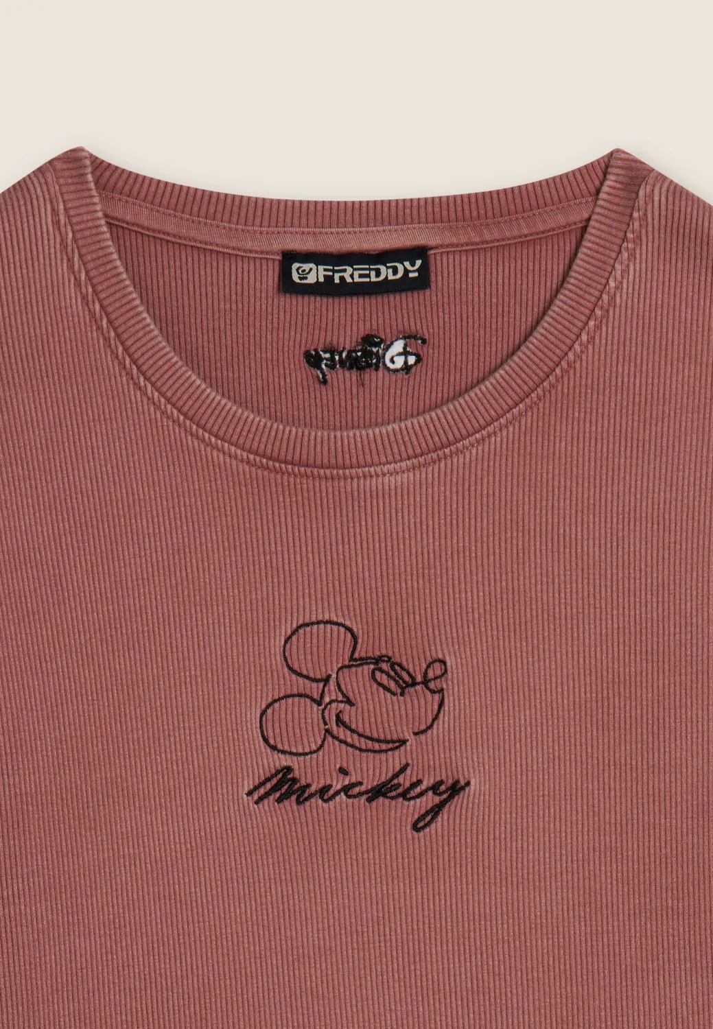 Freddy Disney Cropped Langarmshirt Crystal Gray