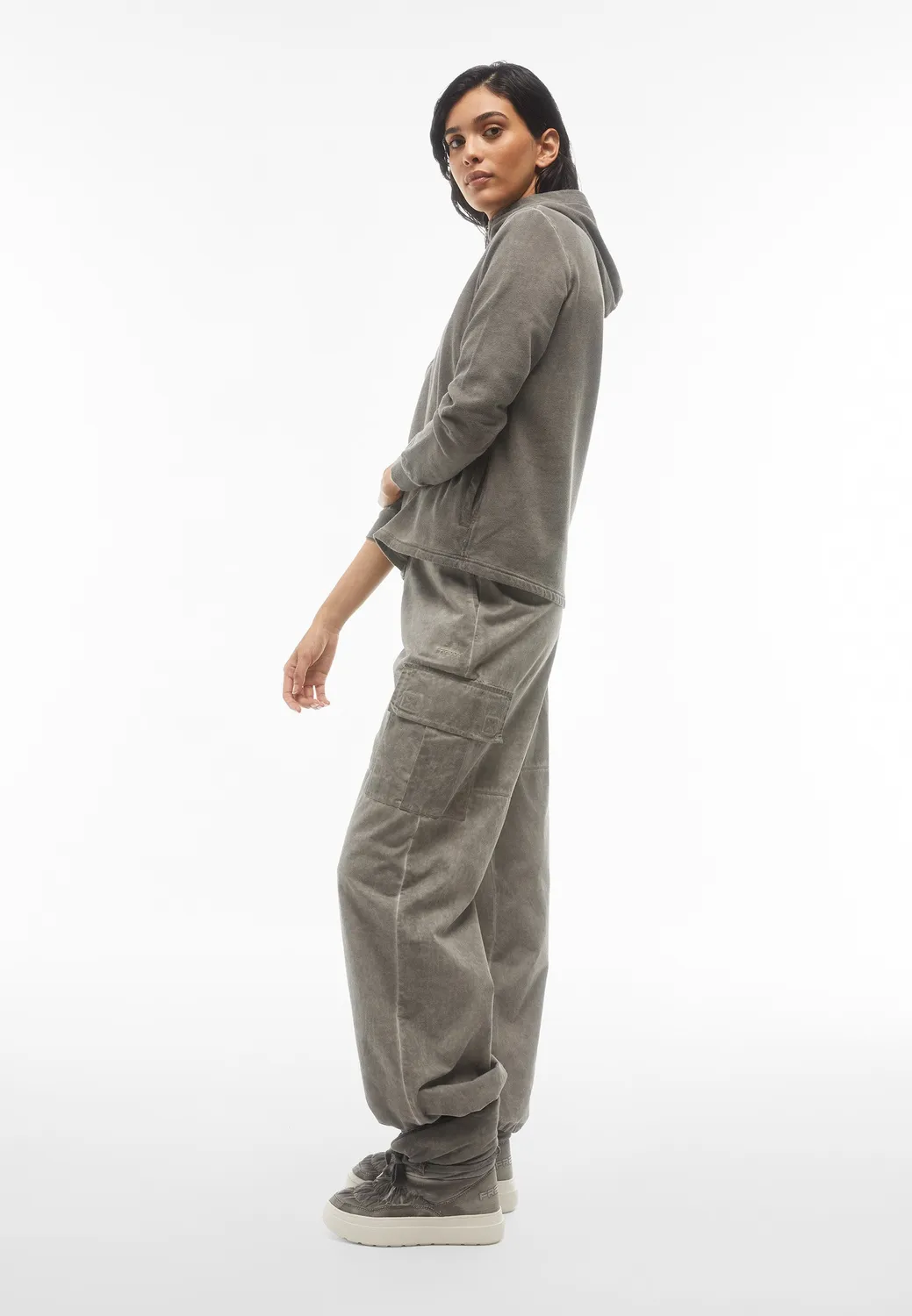 Freddy Cargo Hose Canvas Cold Dyed Gray Asphalt