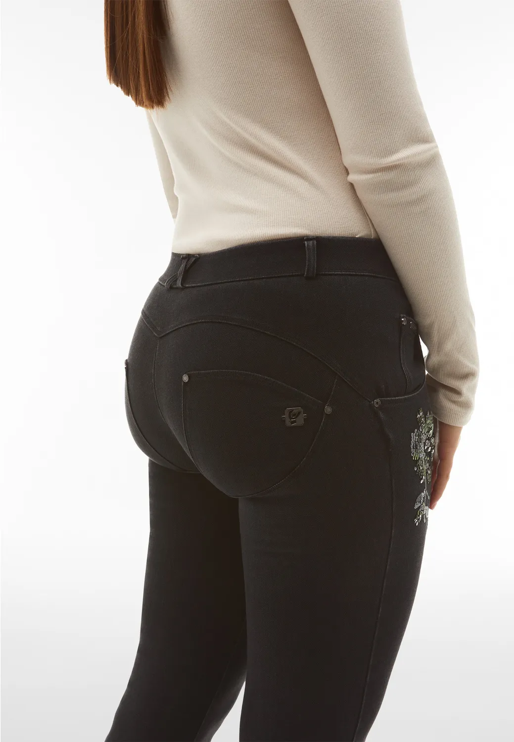 Freddy WR.UP Push-up Jeans J7N schwarz superskinny