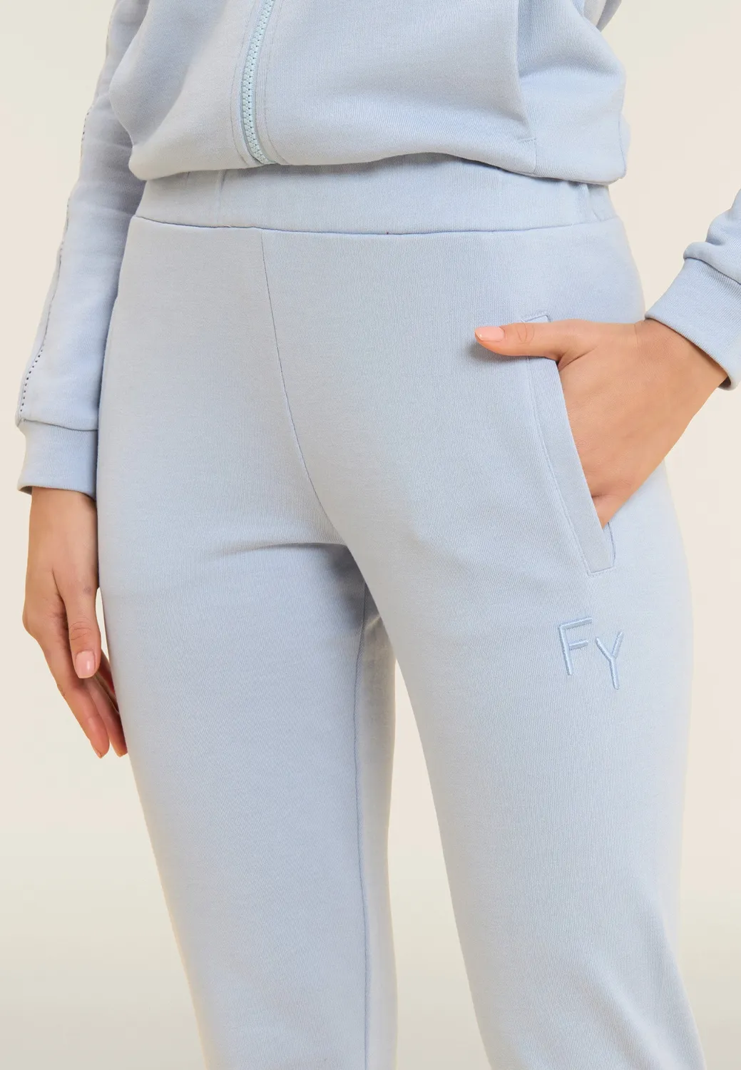 Freddy Slim Fit Sporthose Zen Blue C35 French Terry