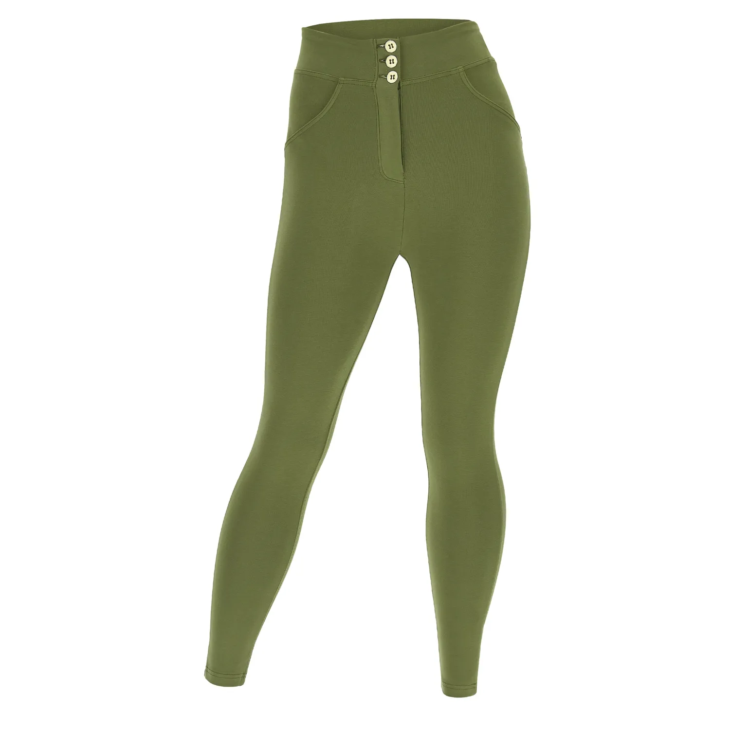 Freddy WR.UP 7/8 Push-up Hose Curvy Damen Moss Superskinny