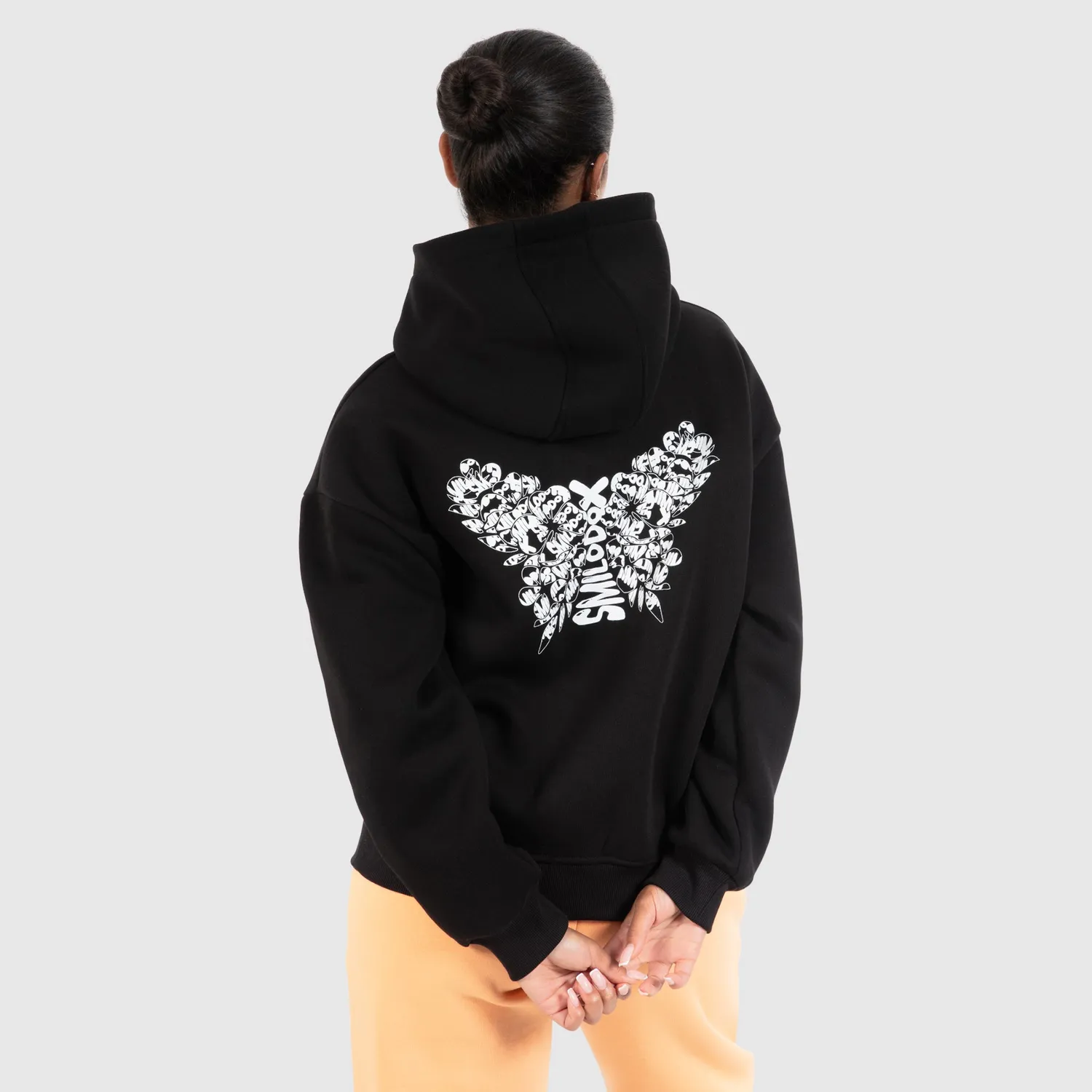 Smilodox Nala Hoodie Damen Schwarz – Oversize