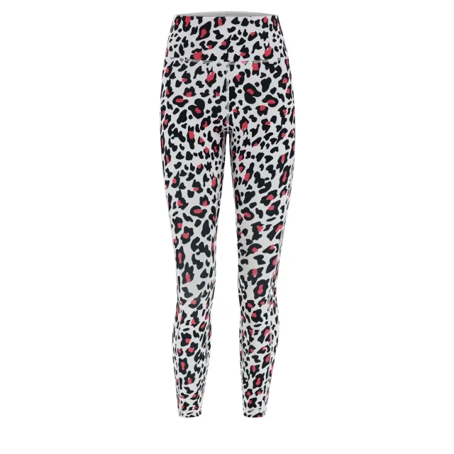 Freddy SuperFit 7/8 Leggings Leopard-Fucsia hoher Bund