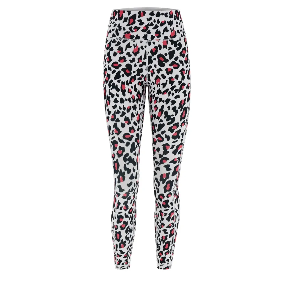 Freddy SuperFit 7/8 Leggings Leopard-Fucsia hoher Bund
