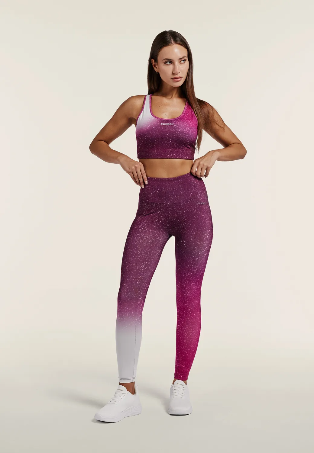 Freddy Sport-BH Medium-Support Sternprint fuchsia