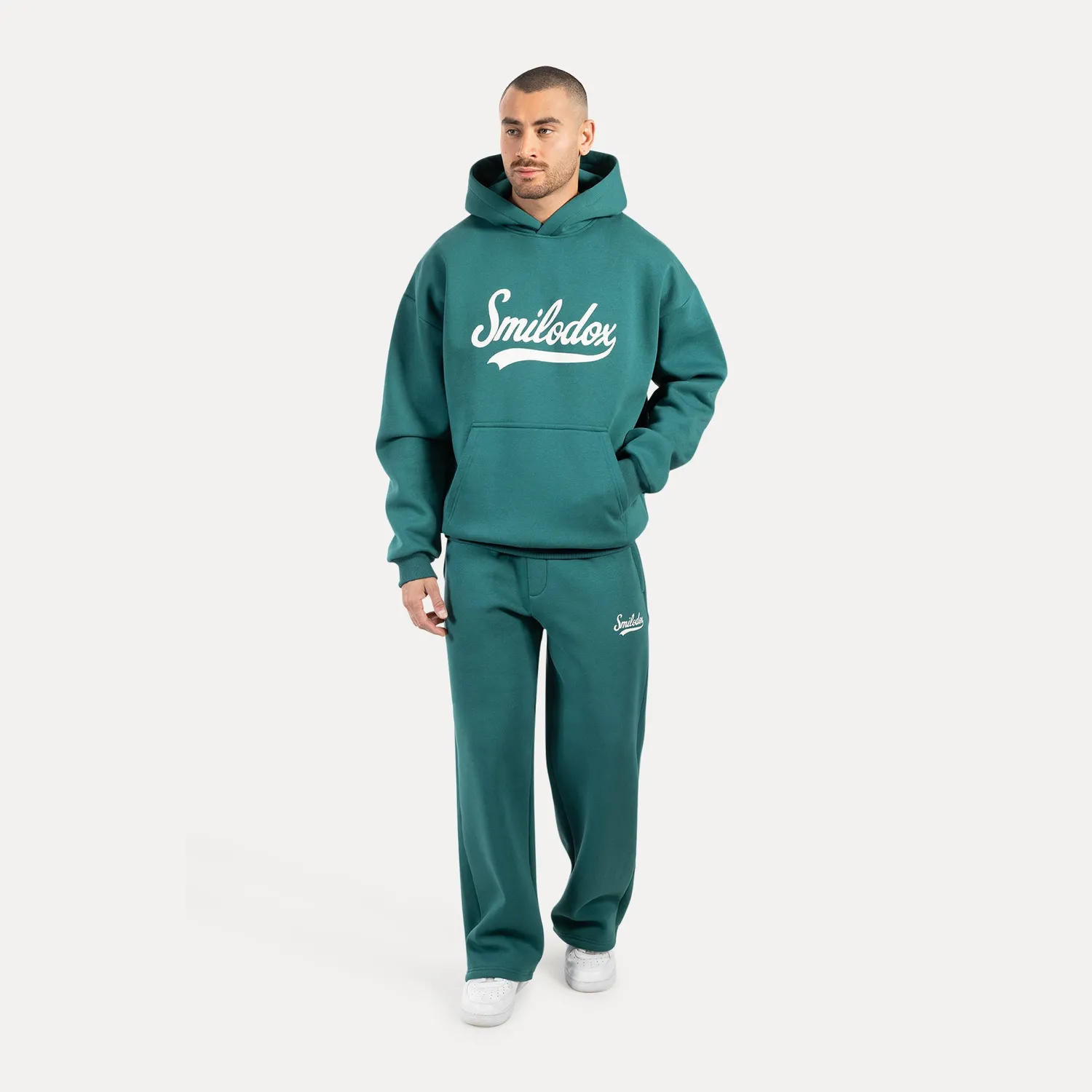 Smilodox Lorik Jogginghose Herren Schwarz Loose Fit Baumwolle