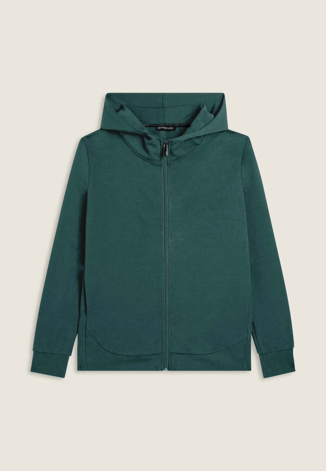Freddy Full-Zip Hoodie Herren Kapuze Schwarz Logo