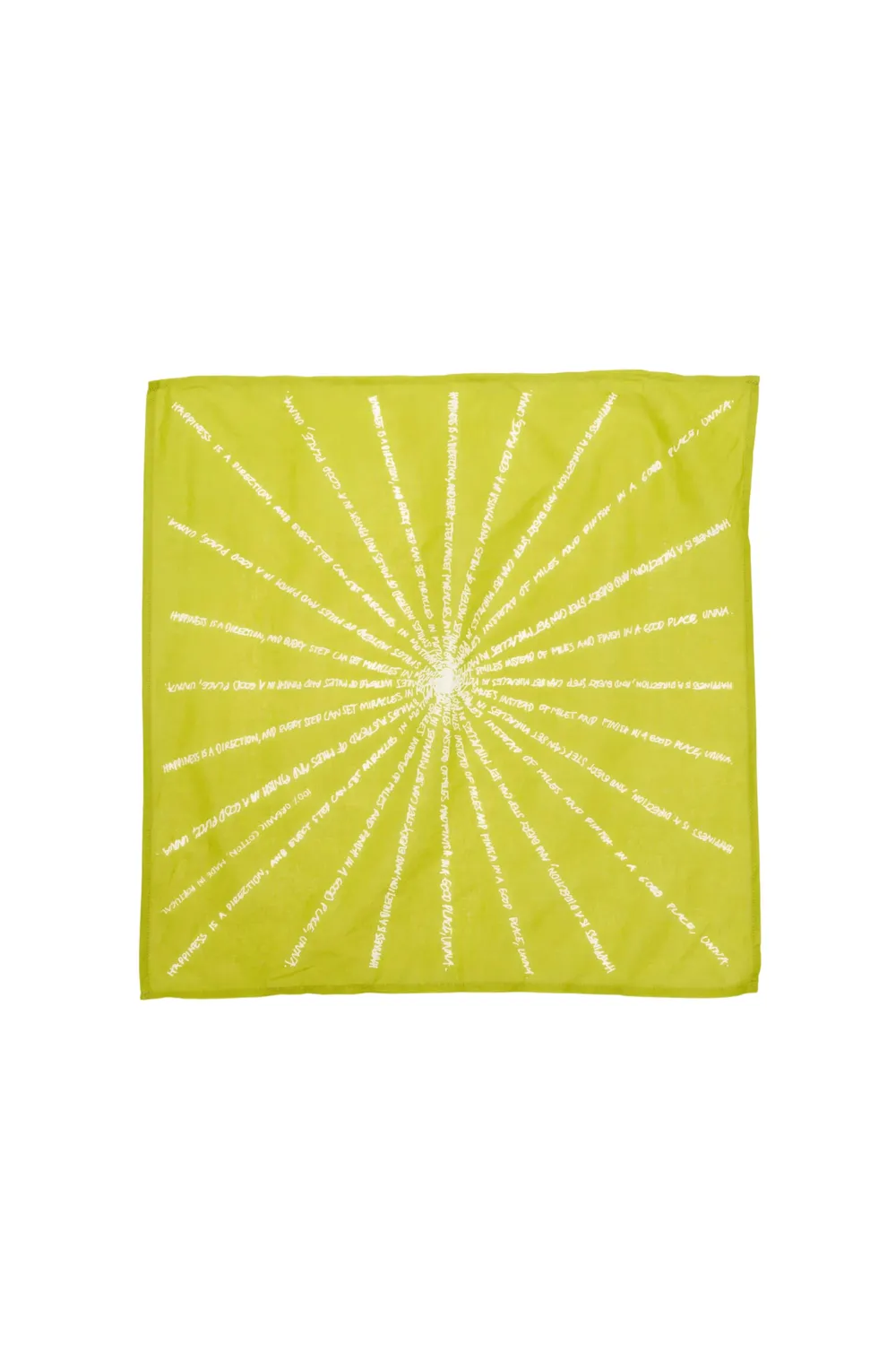 UNNA Mantra Schal Golden Green One Size Bio-Baumwolle