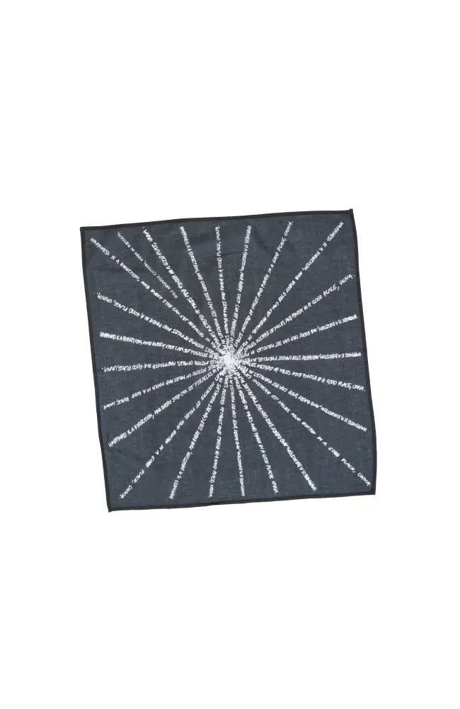 UNNA Mantra Schal Scarf Black Bio-Baumwolle