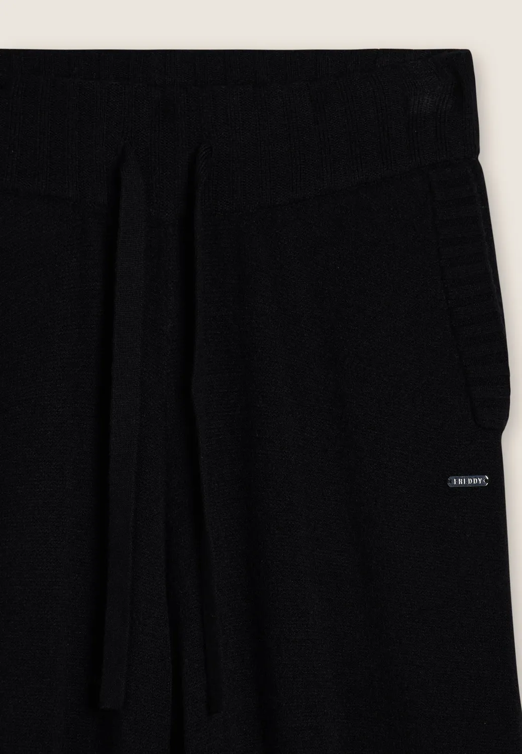 Freddy Wide Leg Trikot Sporthose Damen Schwarz