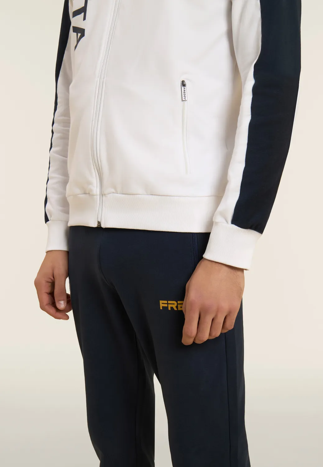 Freddy FGI Trainingsanzug Weiss Blau bicolor
