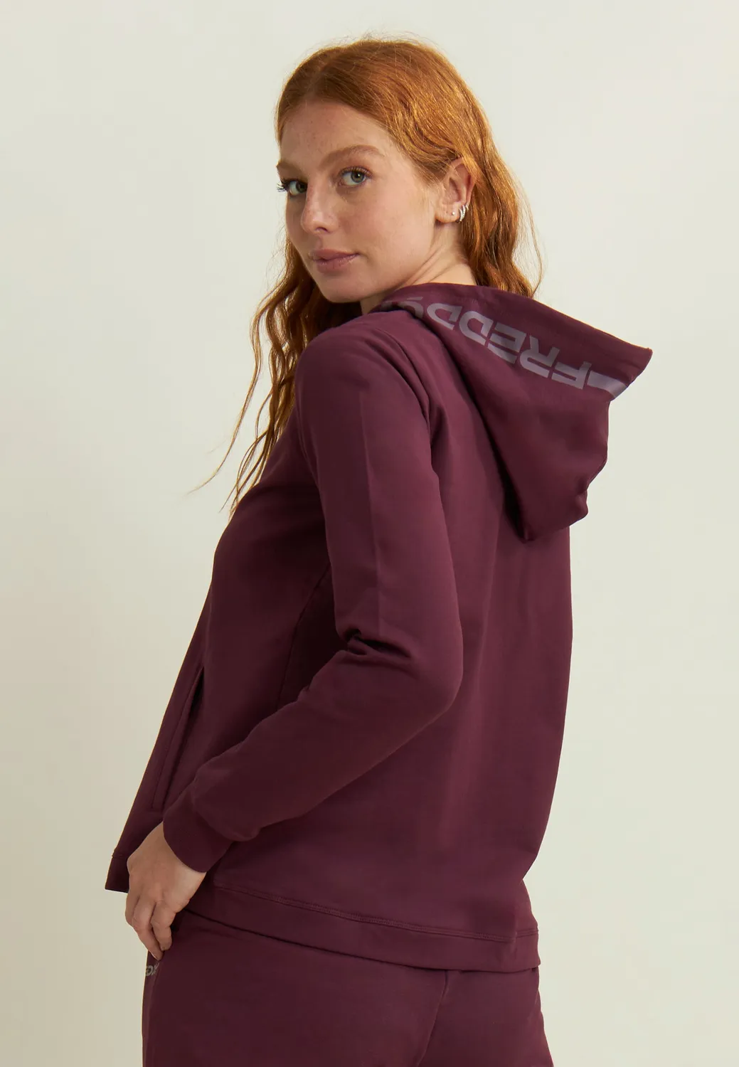 Freddy Kapuzenjacke Damen Full-Zip Saphir Reißverschluss