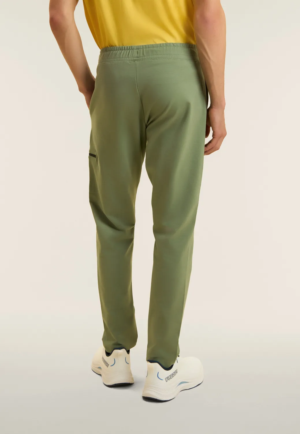 Freddy Sporthose Herren Gerade Blau Reissverschlusstasche
