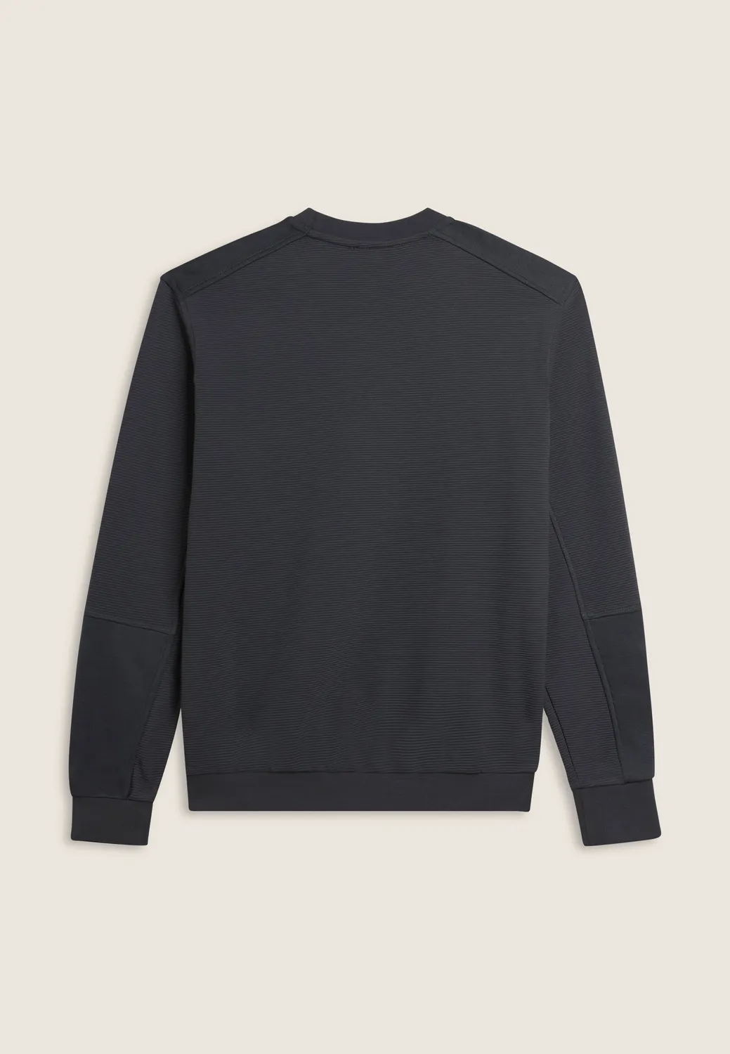 Freddy Sweatshirt Herren Schwarz Crewneck gerippt