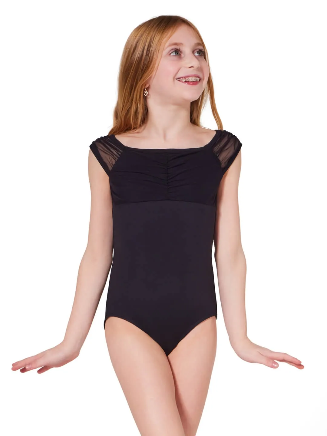 Capezio Coming Up Roses Rosa Ballettanzug Pink Kurzarm