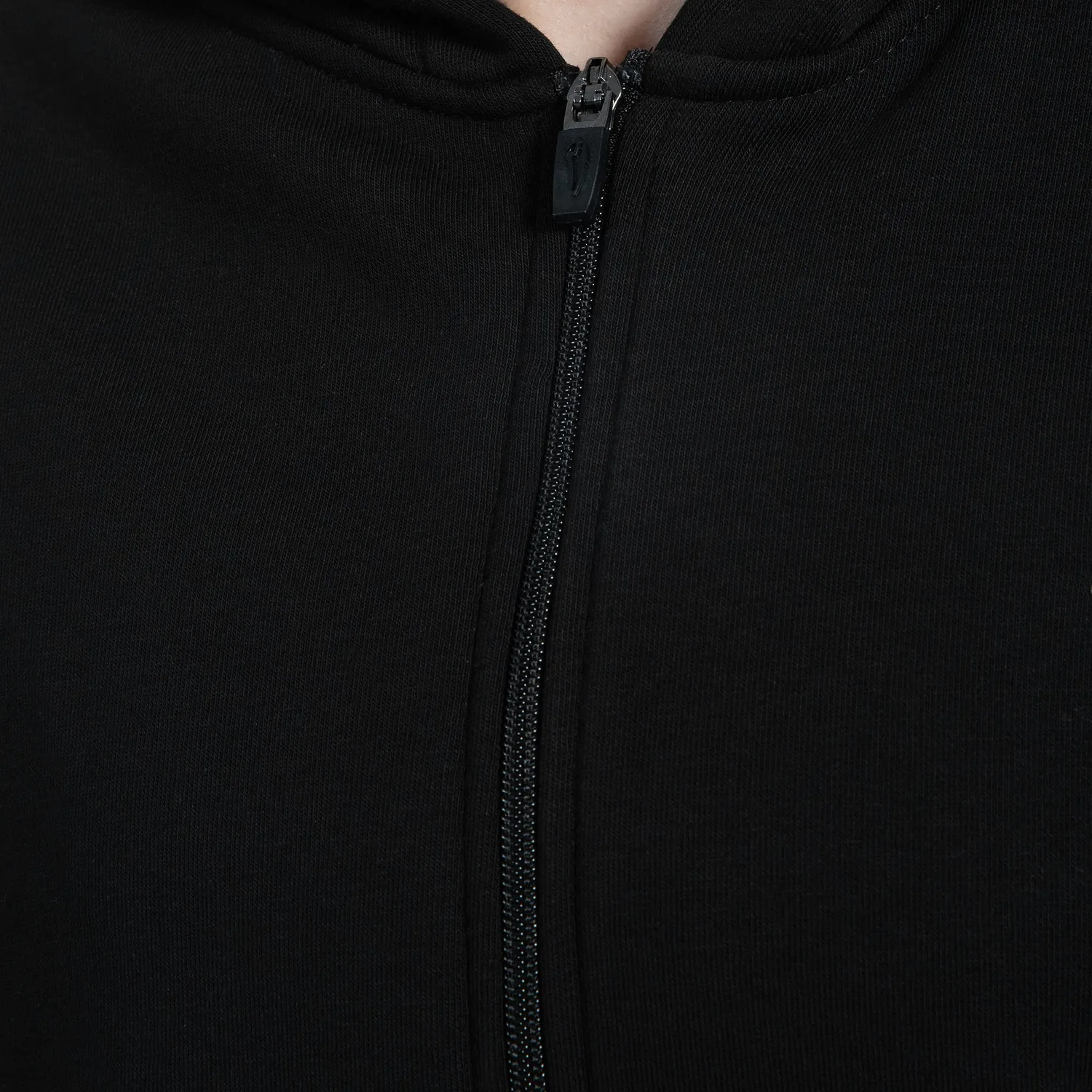 Smilodox Lyanna Zip Hoodie Damen Schwarz Baumwollmix