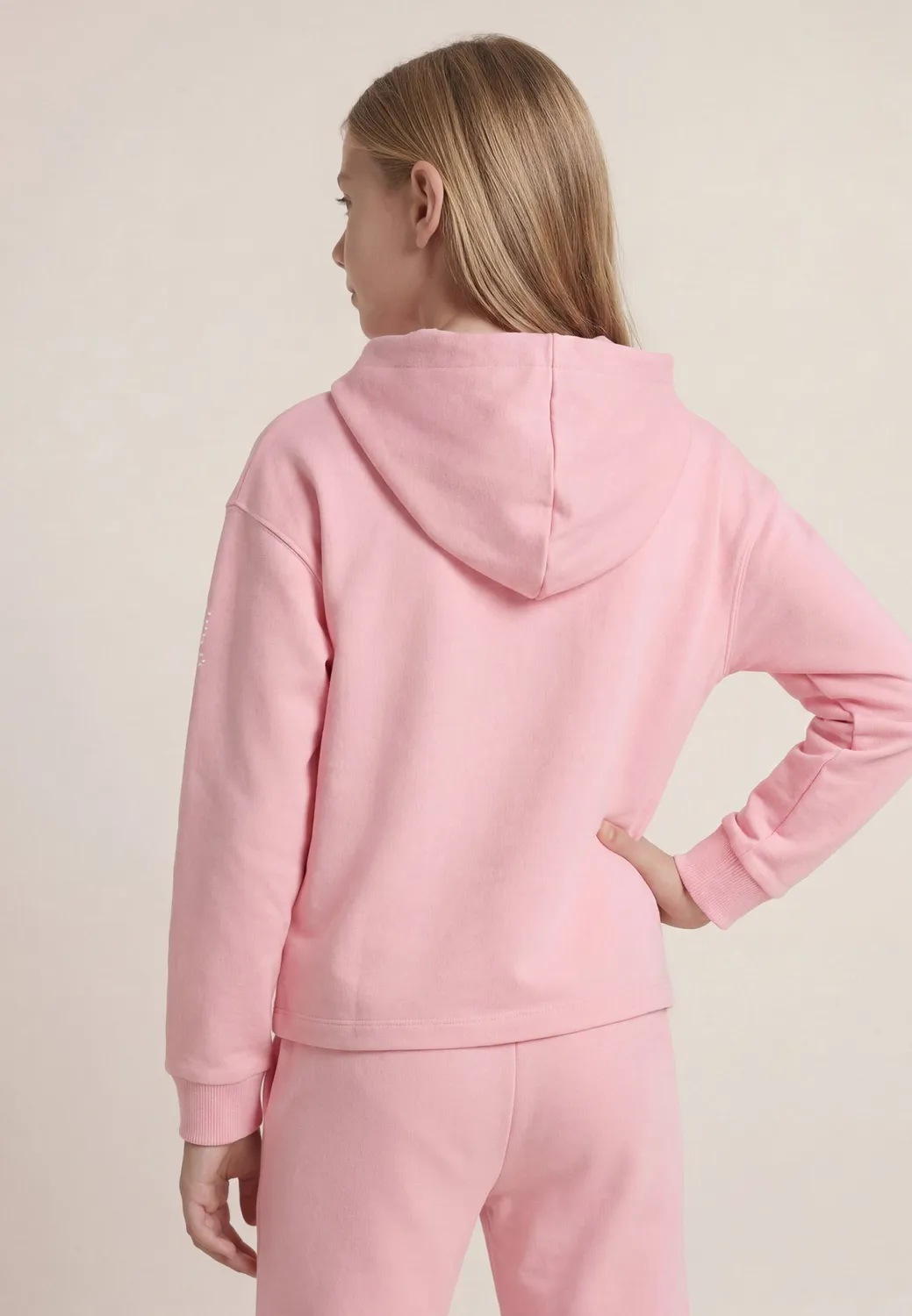 Freddy Cropped Hoodie Mädchen Schwarz Zip