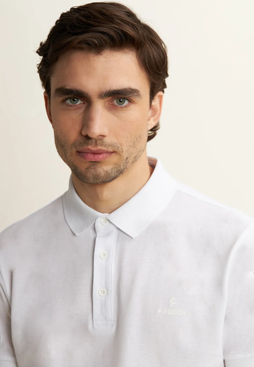 Freddy Poloshirt Schwarz Piquet Baumwolle Regular