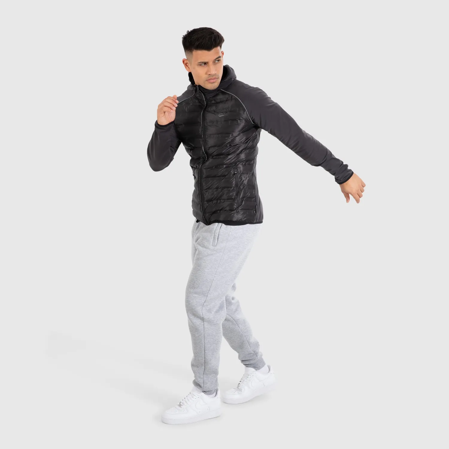 Smilodox Zeyn Matteo Outdoorjacke Schwarz mit Kapuze