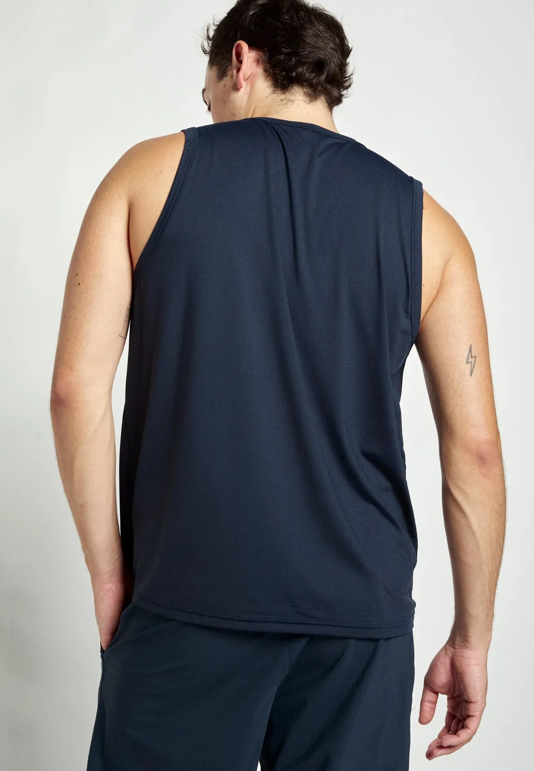 SPORTKIND Tank Top Herren Navy Blau ärmellos